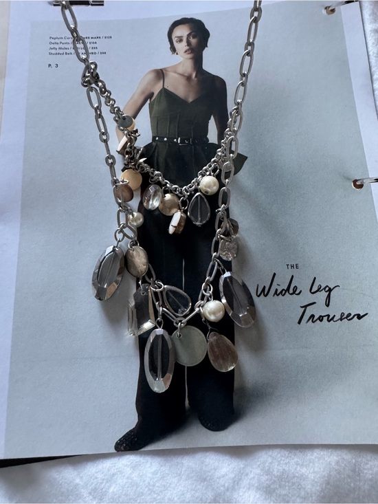 Jewelry - Silver Multi-Charm Statement Necklace - Unbranded